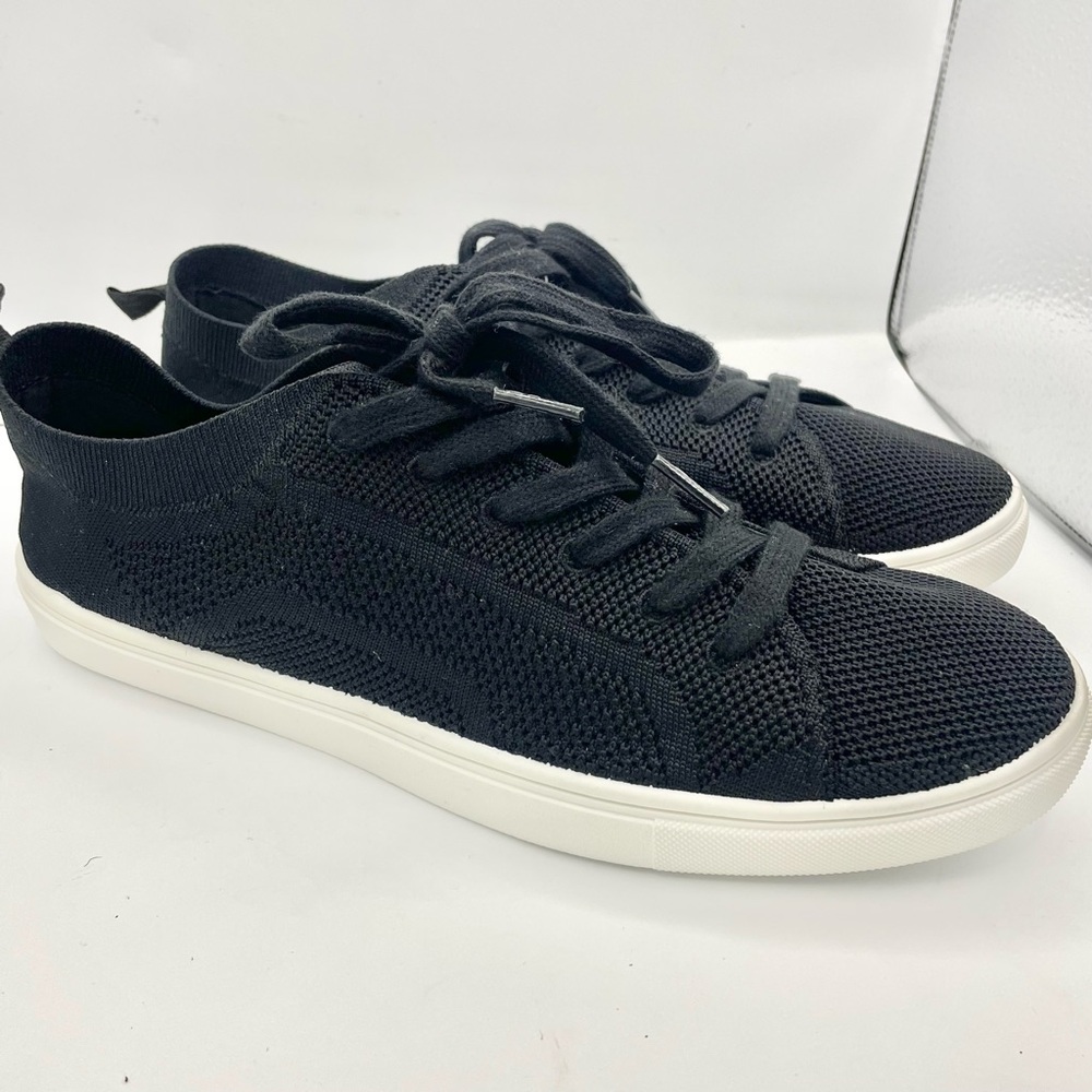 Rocket Dog Black Knit Lace-Up Women's Sneakers